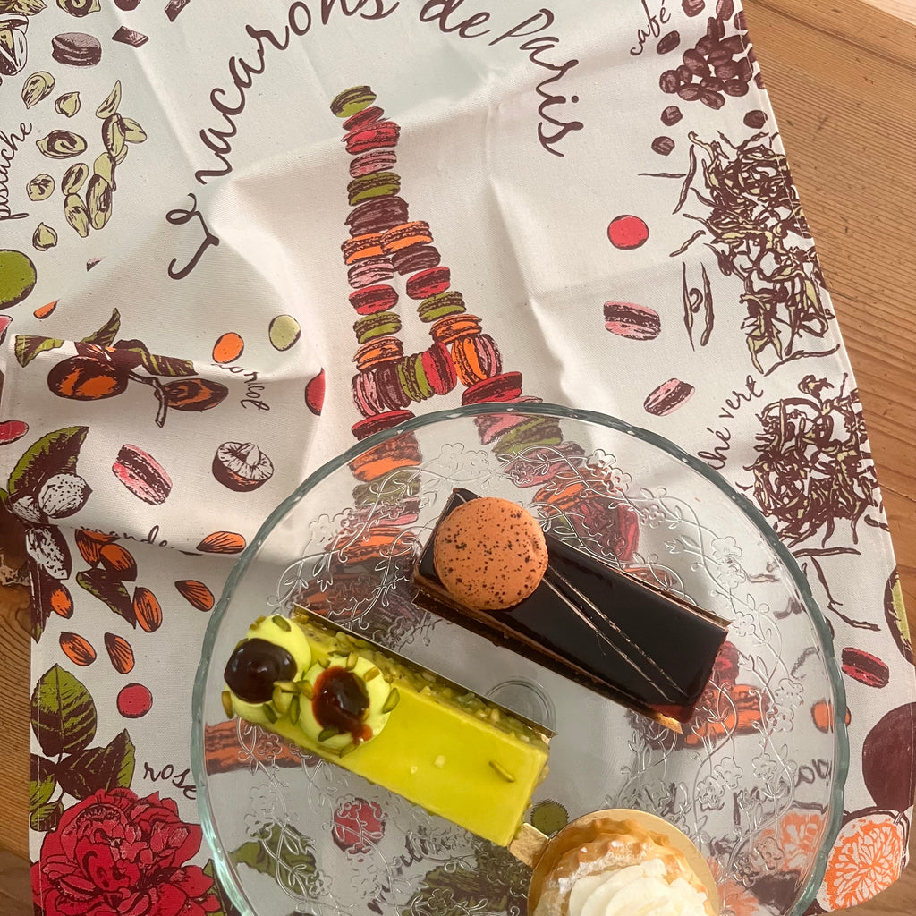 Paris Macaroons Tea Towel