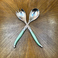 Laguiole Salad Server Set – Pastel Green | Made in France