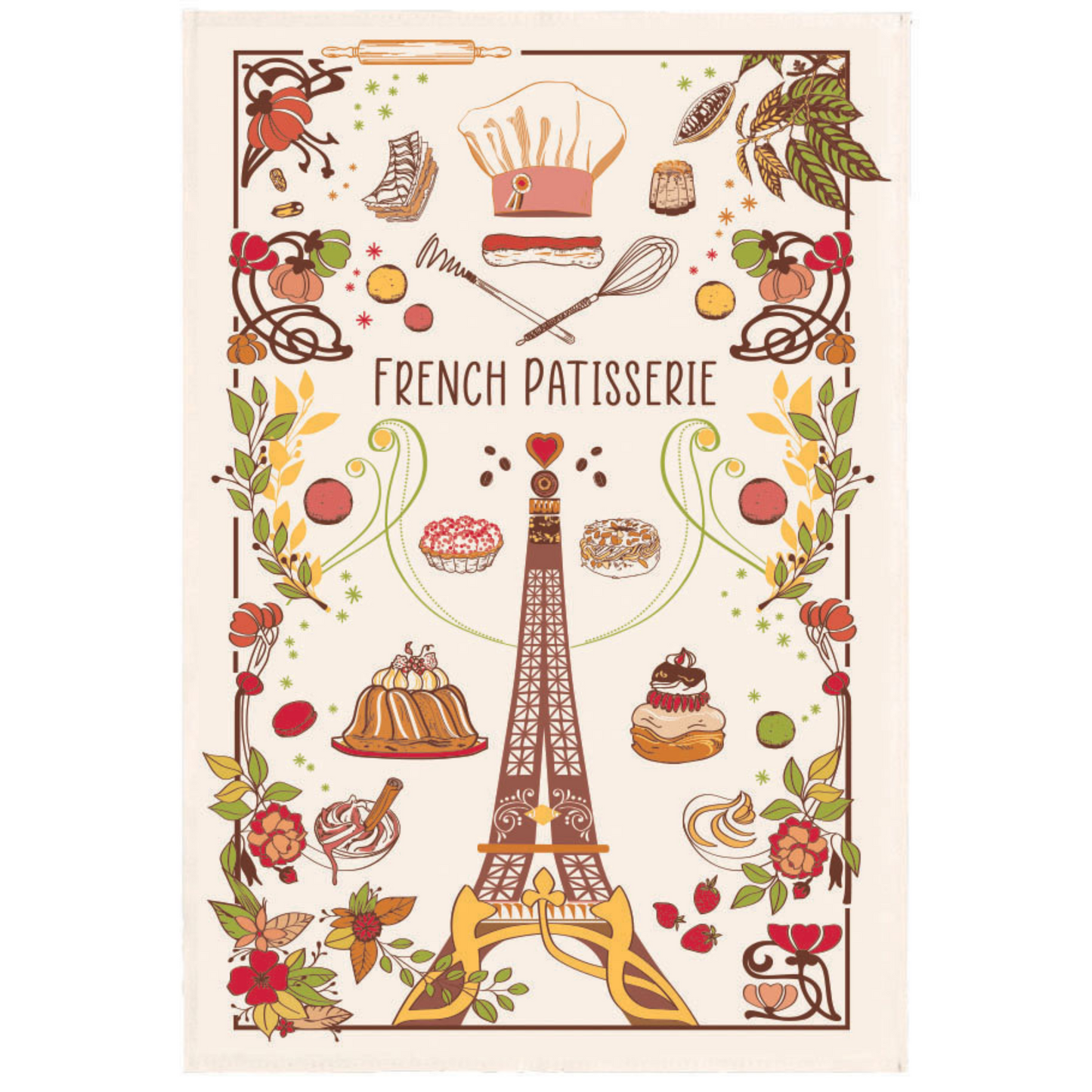 French Patisserie Tea Towel