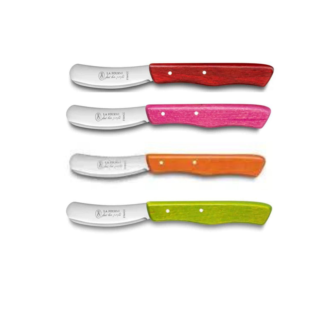 La Fourmi French Knives Set of 4 butter knives, color wood handle, Clementine Boutique