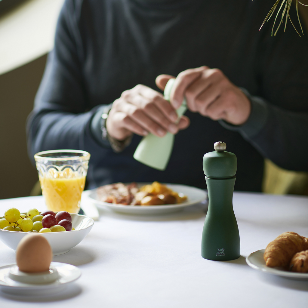 Peugeot Canada Tahiti Duo Salt & Pepper Mill, Water Set, Moss Green & Mint Green Clementine Boutique