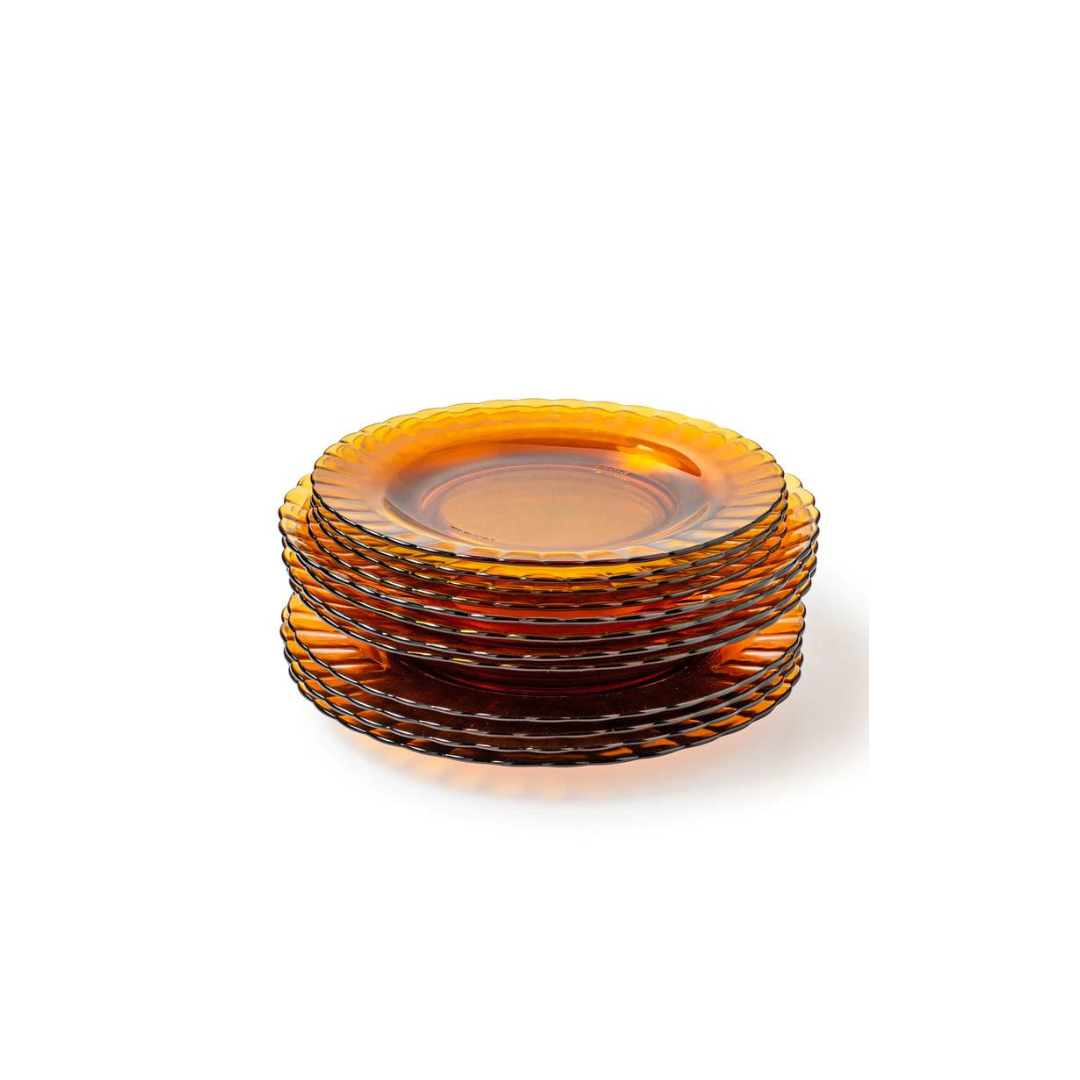 Picardie Amber Dinner Plate 23cm, Set Of 6