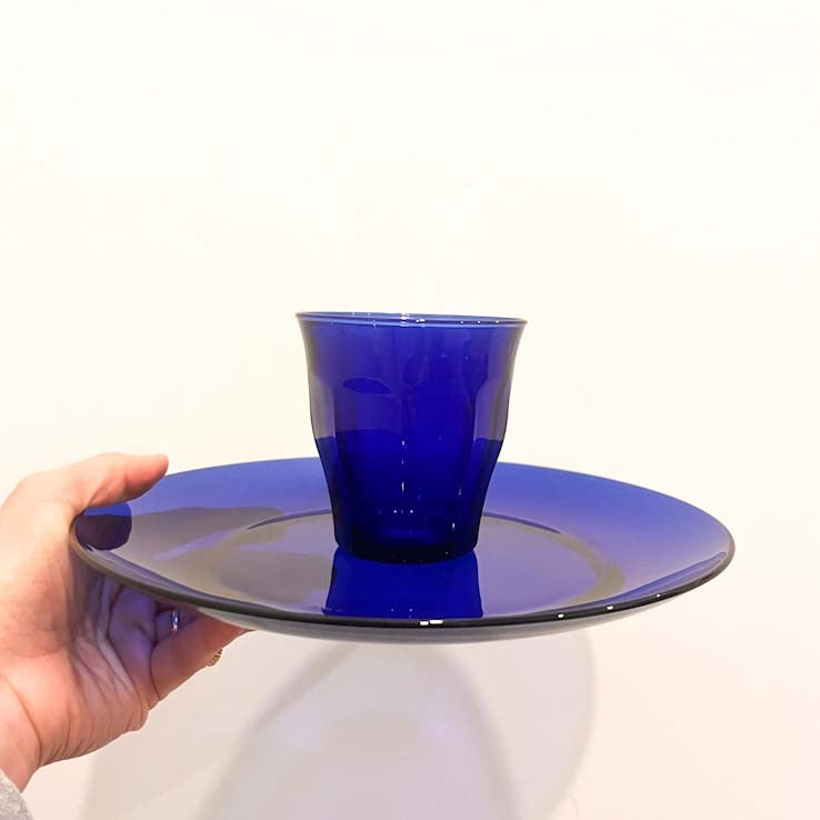 Assiette plate Lys Sapphire 23 cm, lot de 6