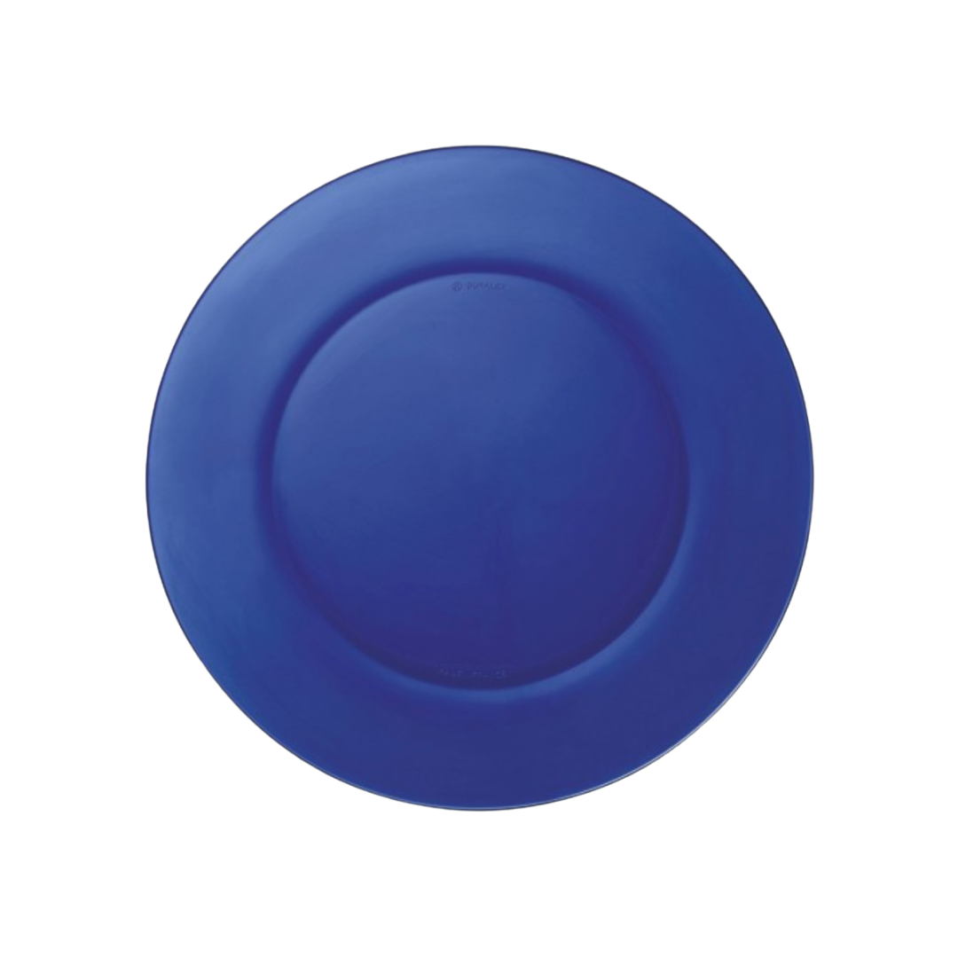 Duralex Canada Lys Sapphire Dinner Plate 23cm, Set of 6, tempered glass made in France Clementine Boutique
