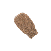 natural jute scrub mitt on a white background