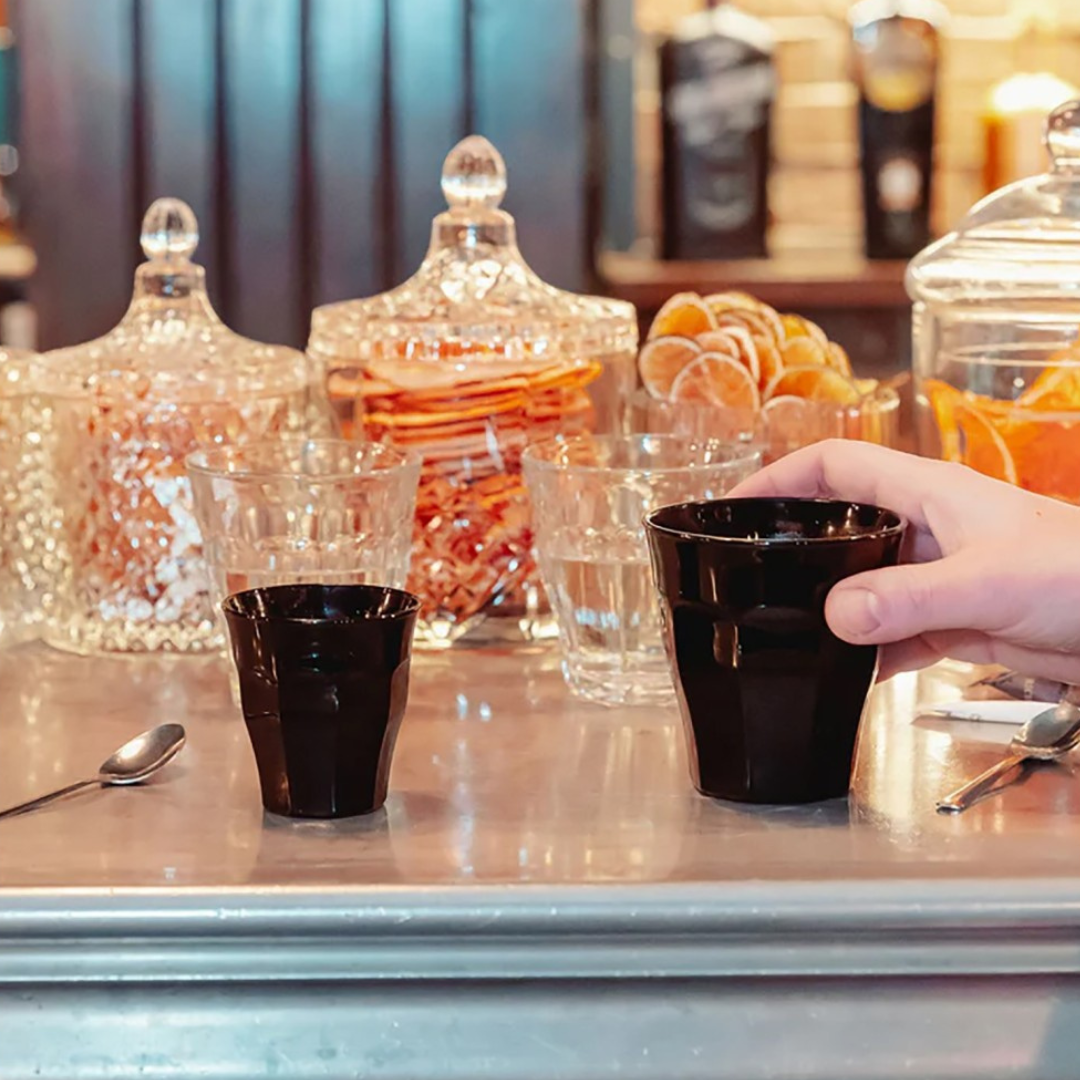 Duralex Canada Picardie Black Tumbler 250 ml, Set of 6, made in France at Clementine Boutique