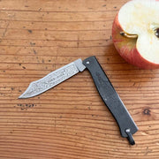 Couteau de poche utilitaire original Douk-Douk, lame de 160 mm en acier au carbone, manche noir.