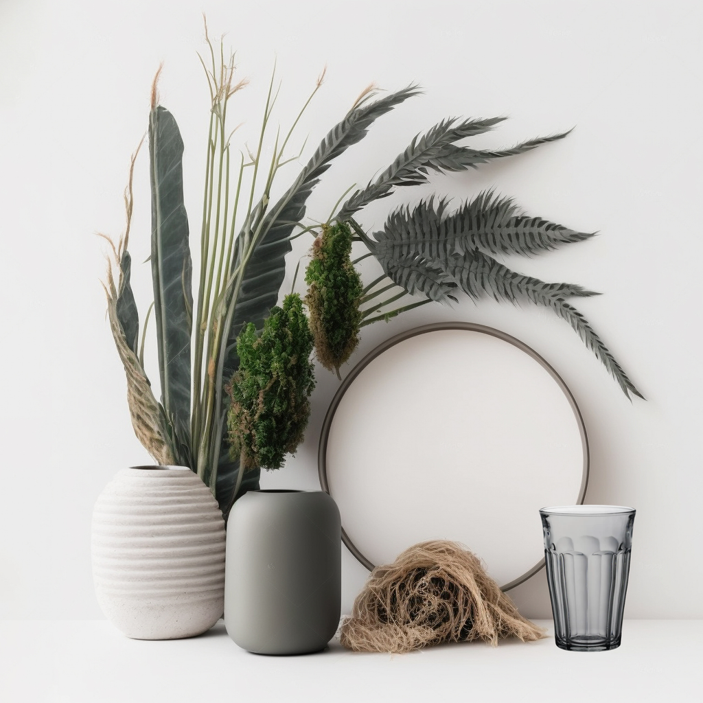 Decorative items around Duralex Picardie Grey Highball Glass colorful tumbler, Made in France, with Decorative items on a wooden surface including a framed picture, candles, books, and a plant.