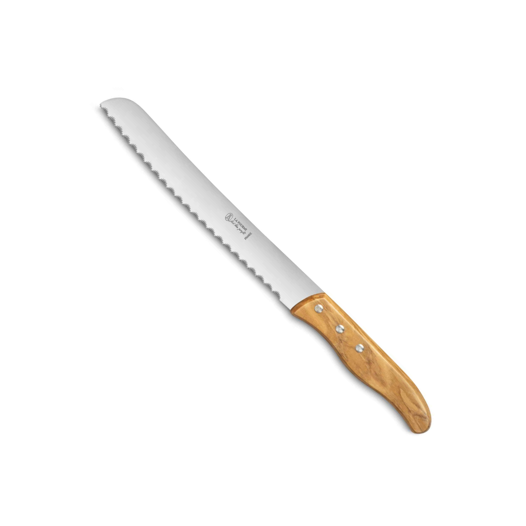 Bread Knife 20cm Olive Wood Handle – Jean Néron Made in France