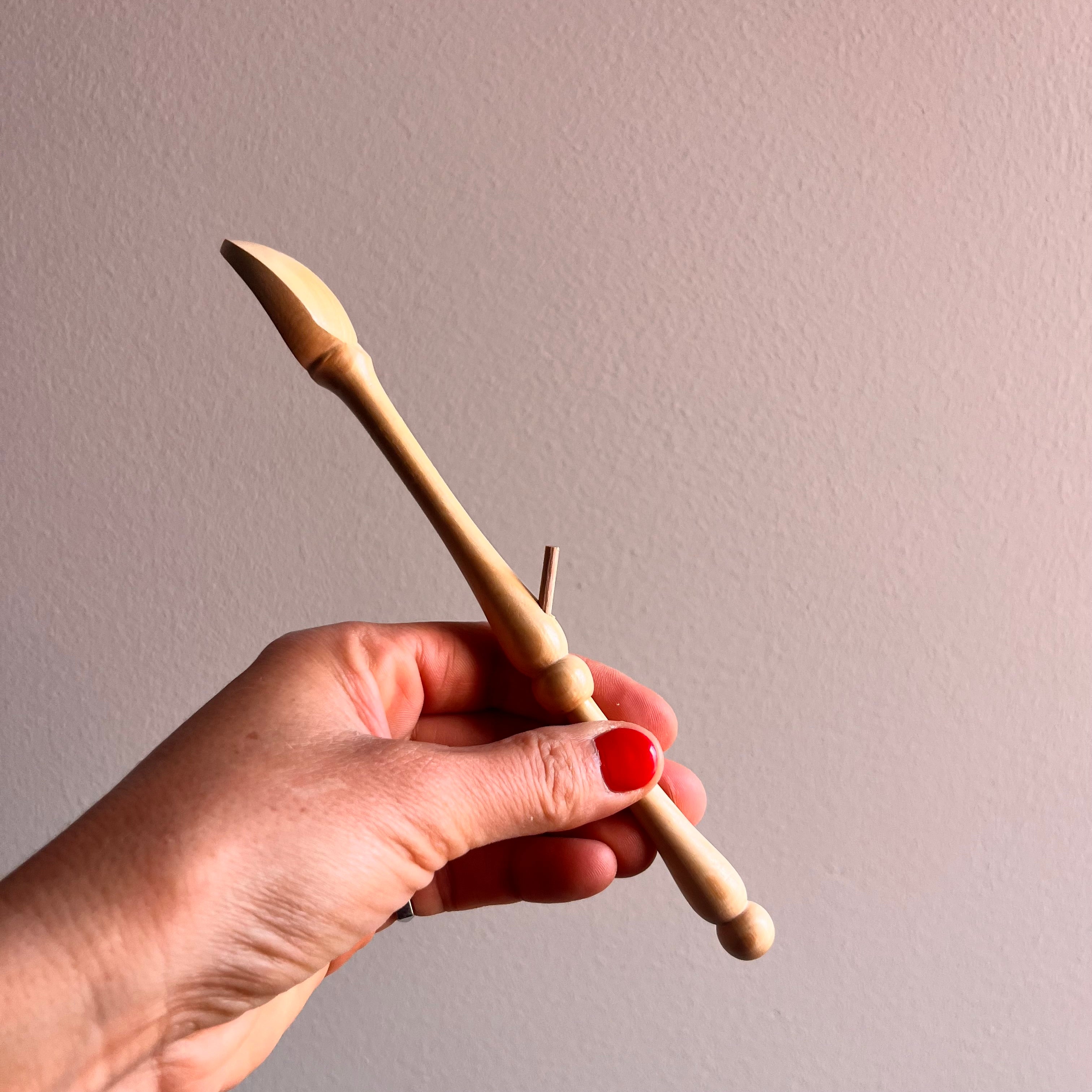 Jam spoon with tenon spoon rest in Boxwood