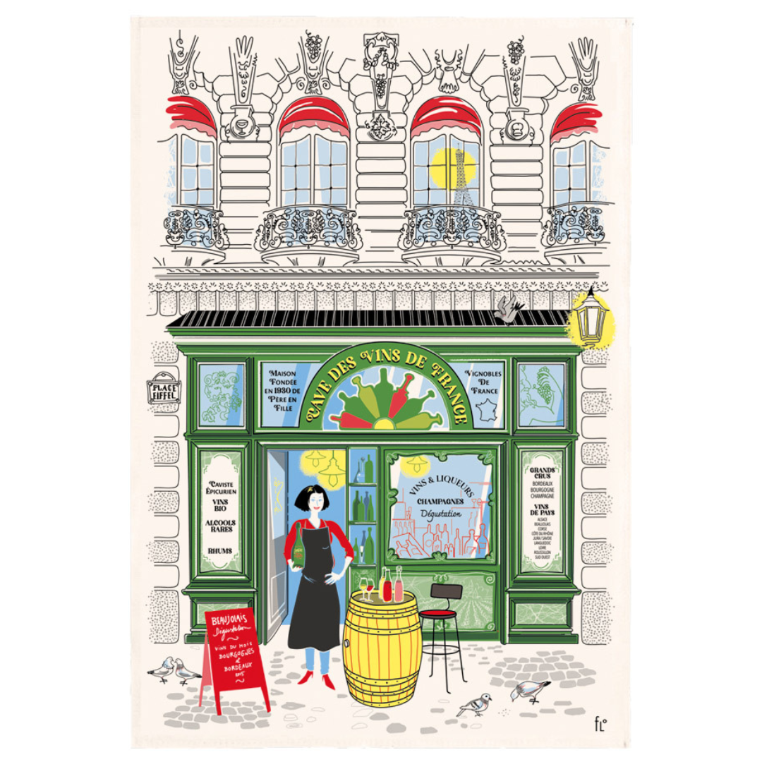 French tea towels Paris Vintage Cheese shop Made in France Clementine Boutique Toronto