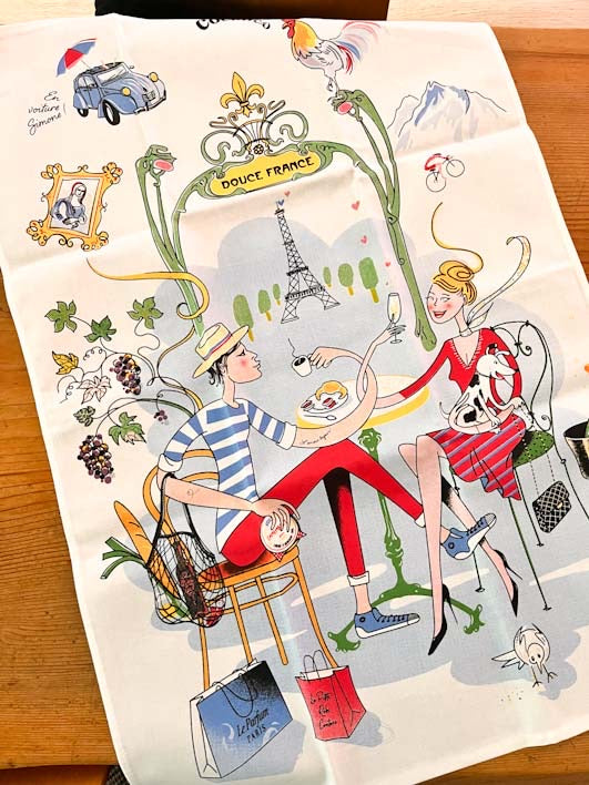 Sweet France French Tea Towel