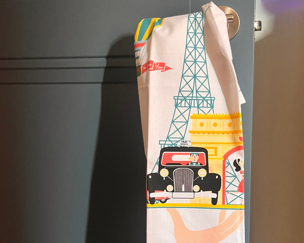 Paris Plateau Tea Towel