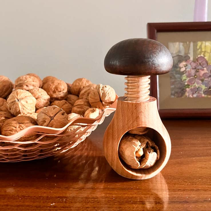 Mushroom Wooden Nutcracker