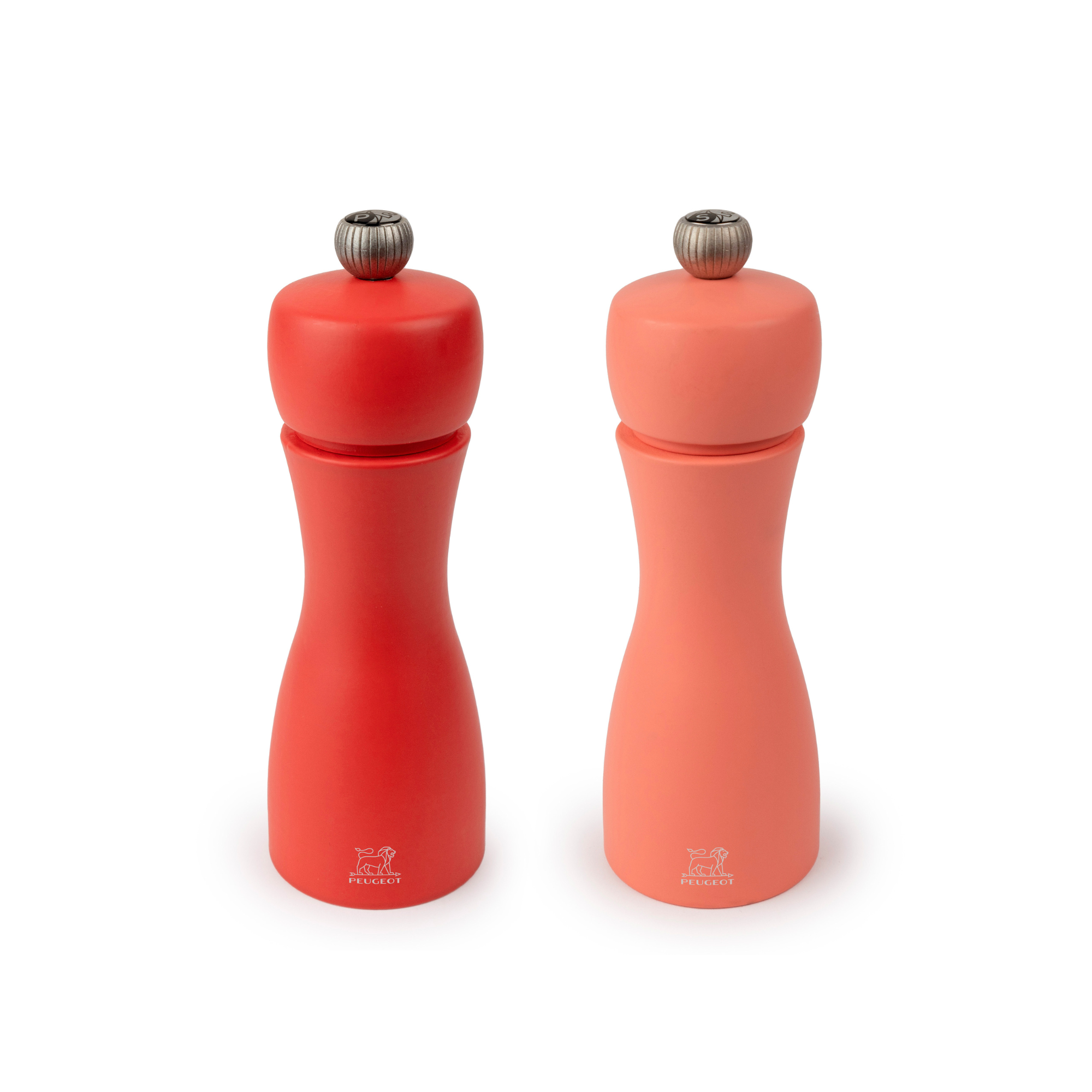 Peugeot Canada Tahiti Duo Salt & Pepper Mill, Fire Set, Brick and Flame Orange