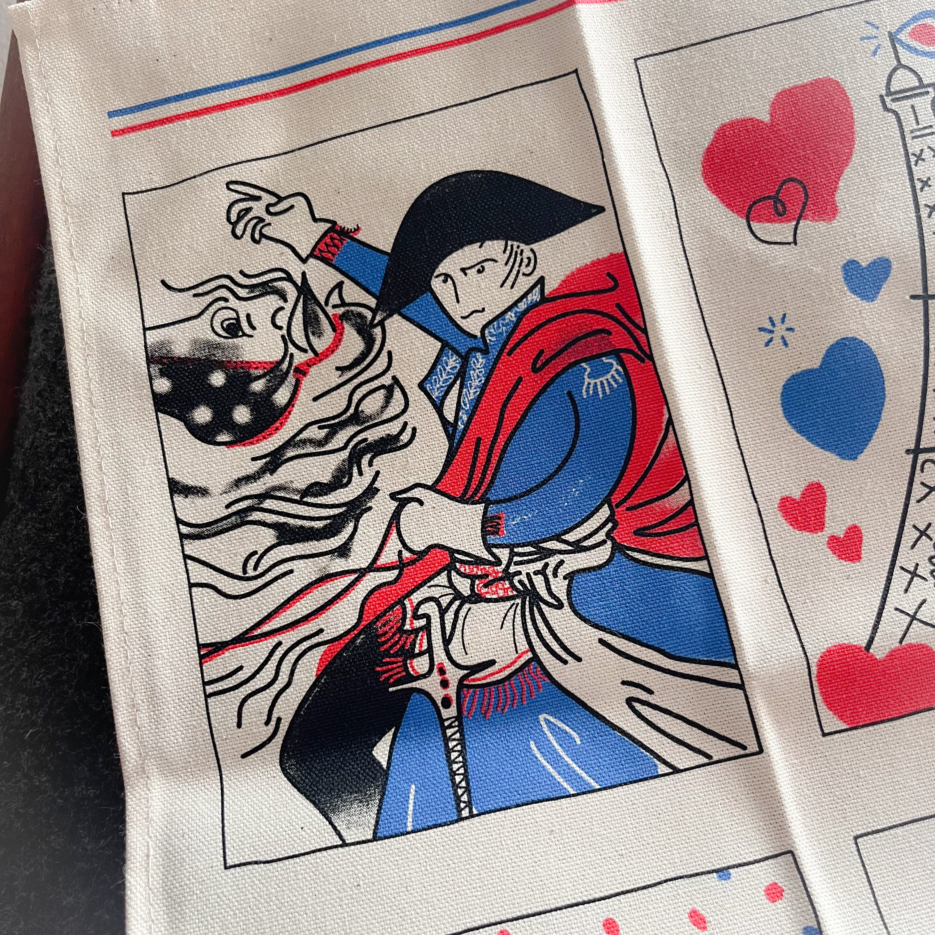 French Symbols Tea Towel