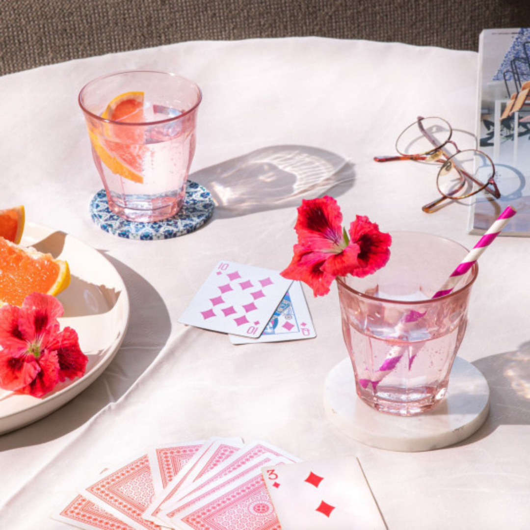 Picardie Pink Mixed Tumblers 25cl ( 26cl / 8.8 fl Oz)x4