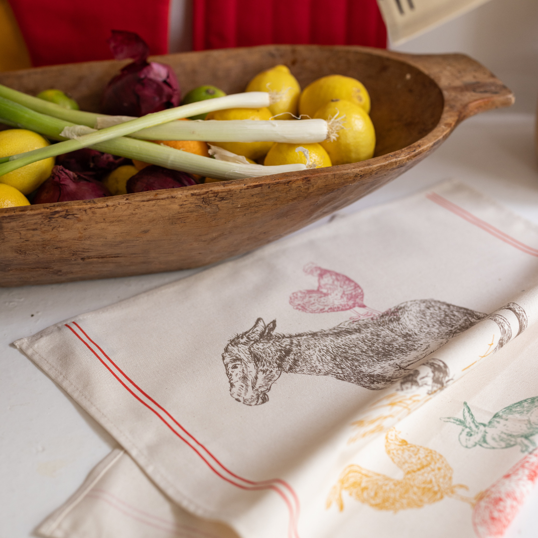 Farm-style Tea Towel Made in France Winkler Canada Clementine Boutique