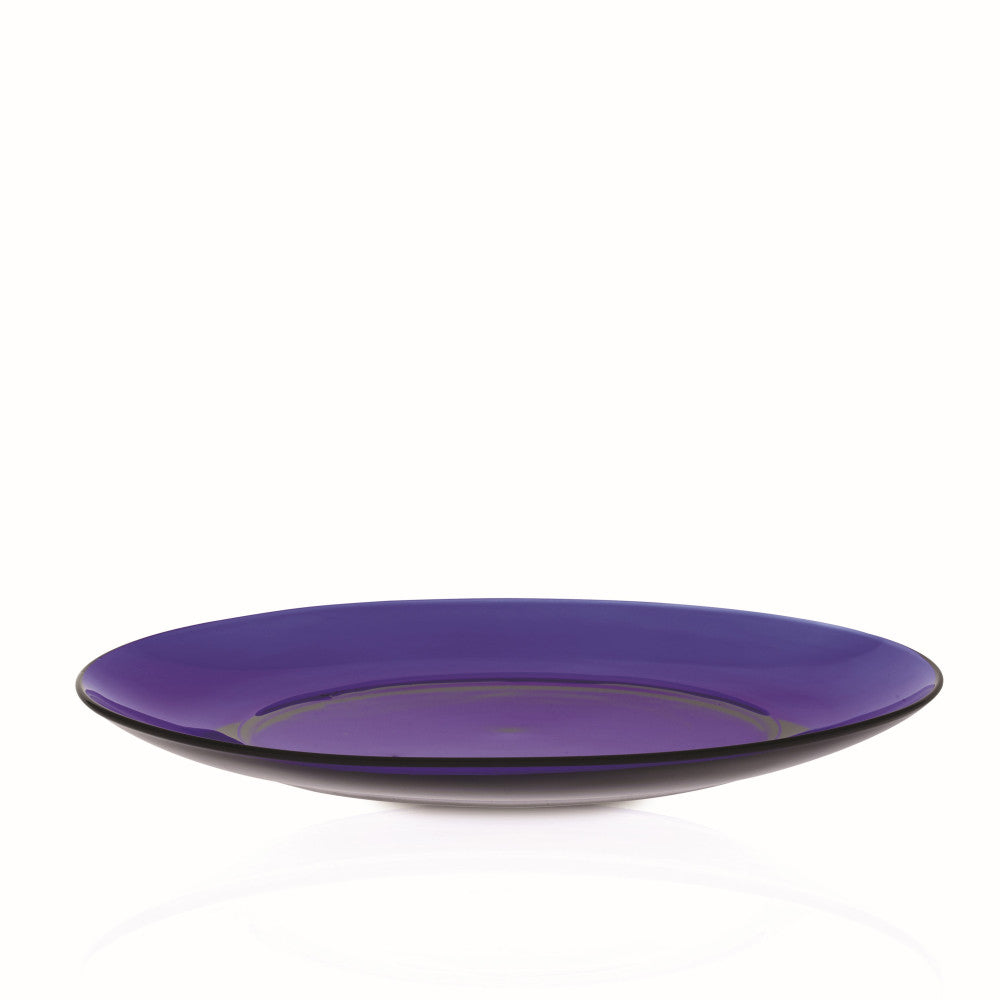 Duralex Canada Lys Sapphire Dinner Plate 23cm, Set of 6, tempered glass made in France Clementine Boutique