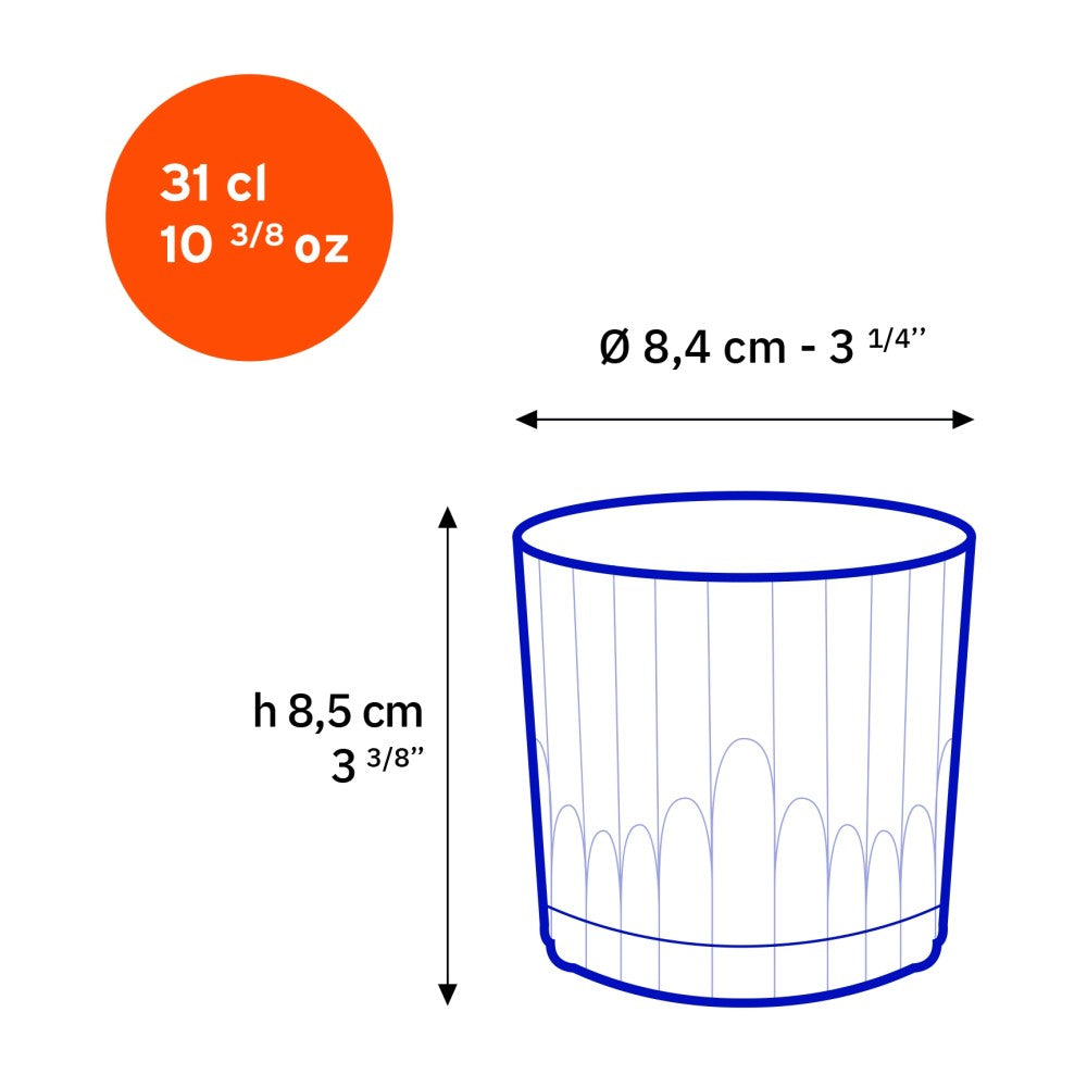 Verre à Whisky Manhattan 31cl x6