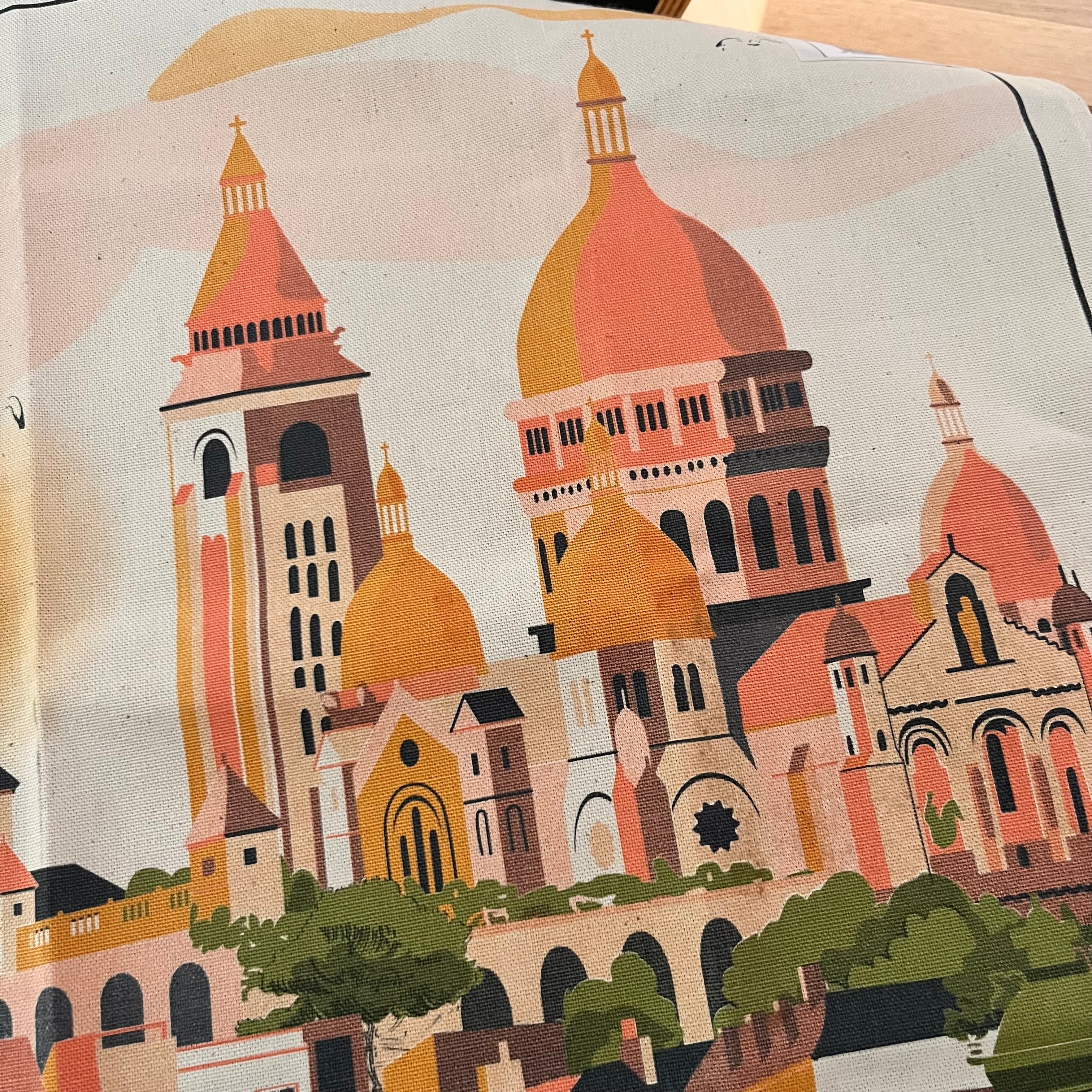 Montmartre Village Tea Towel