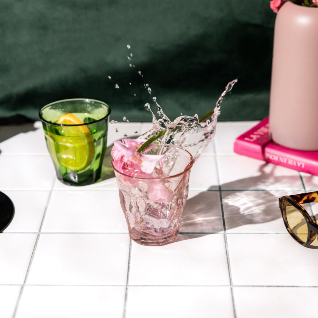 Picardie Pink Mixed Tumblers 25cl ( 26cl / 8.8 fl Oz)x4