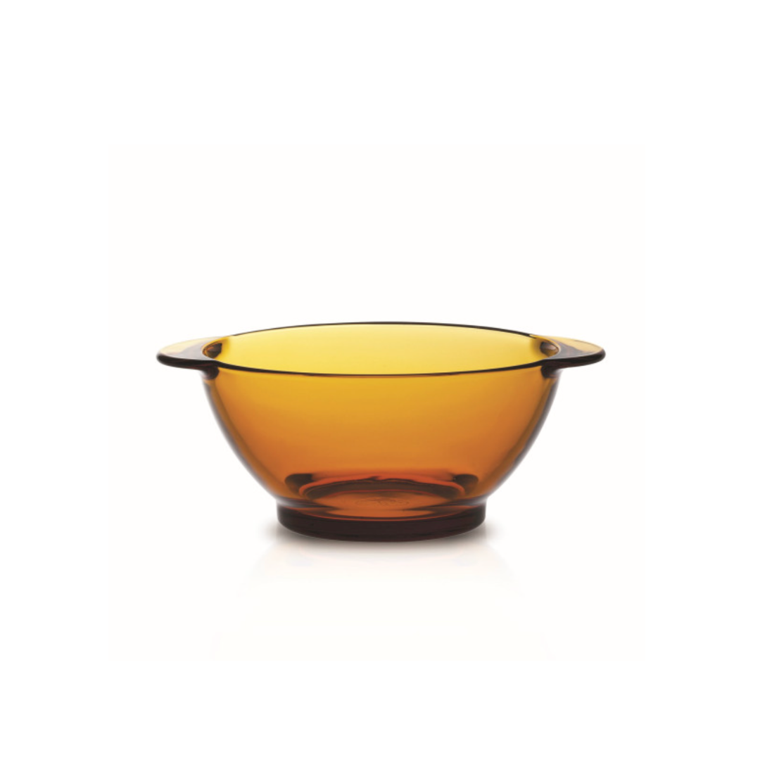 Lys Amber Glass Bowl with Handles – 510ml | Made in France