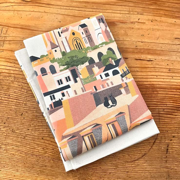 Montmartre Village Tea Towel