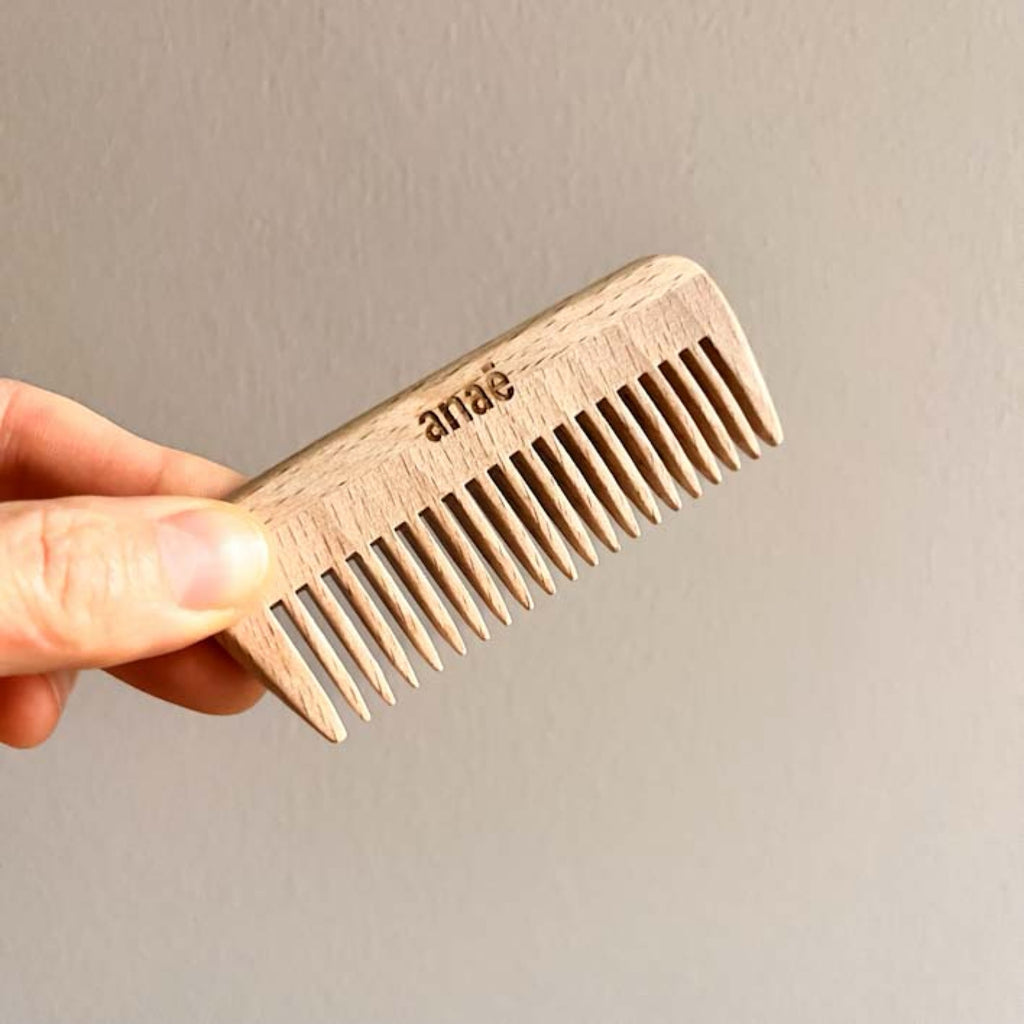 Pocket Wooden Comb, Handcrafted in Beechwood