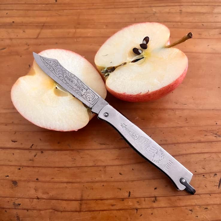 Douk-Douk Original Utility Pocket Knife 160mm, Carbon Steel Blade, Chromed Handle Canada Clementine Boutique Toronto