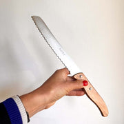 Couteau à pain – Manche en bois d'olivier – 20 cm