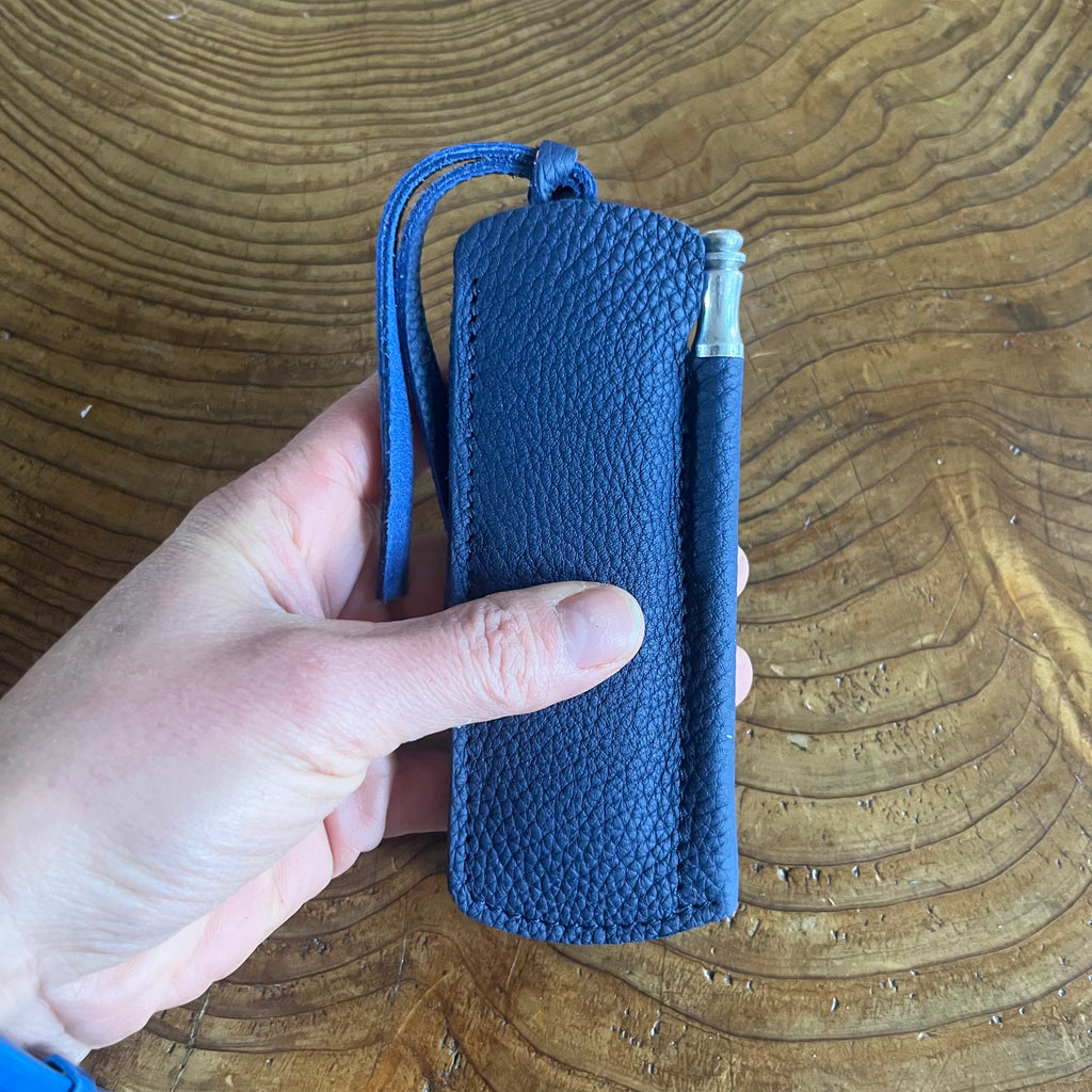 Douk-Douk Pocket Knife Set with sharpening steel and leather sleeve