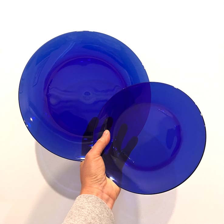 Assiette plate Lys Sapphire 23 cm, lot de 6