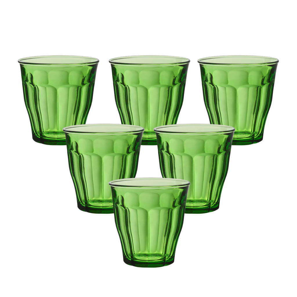 Duralex Canada Picardie Green Tumbler 25cl x6 made in France Clementine Boutique Toronto