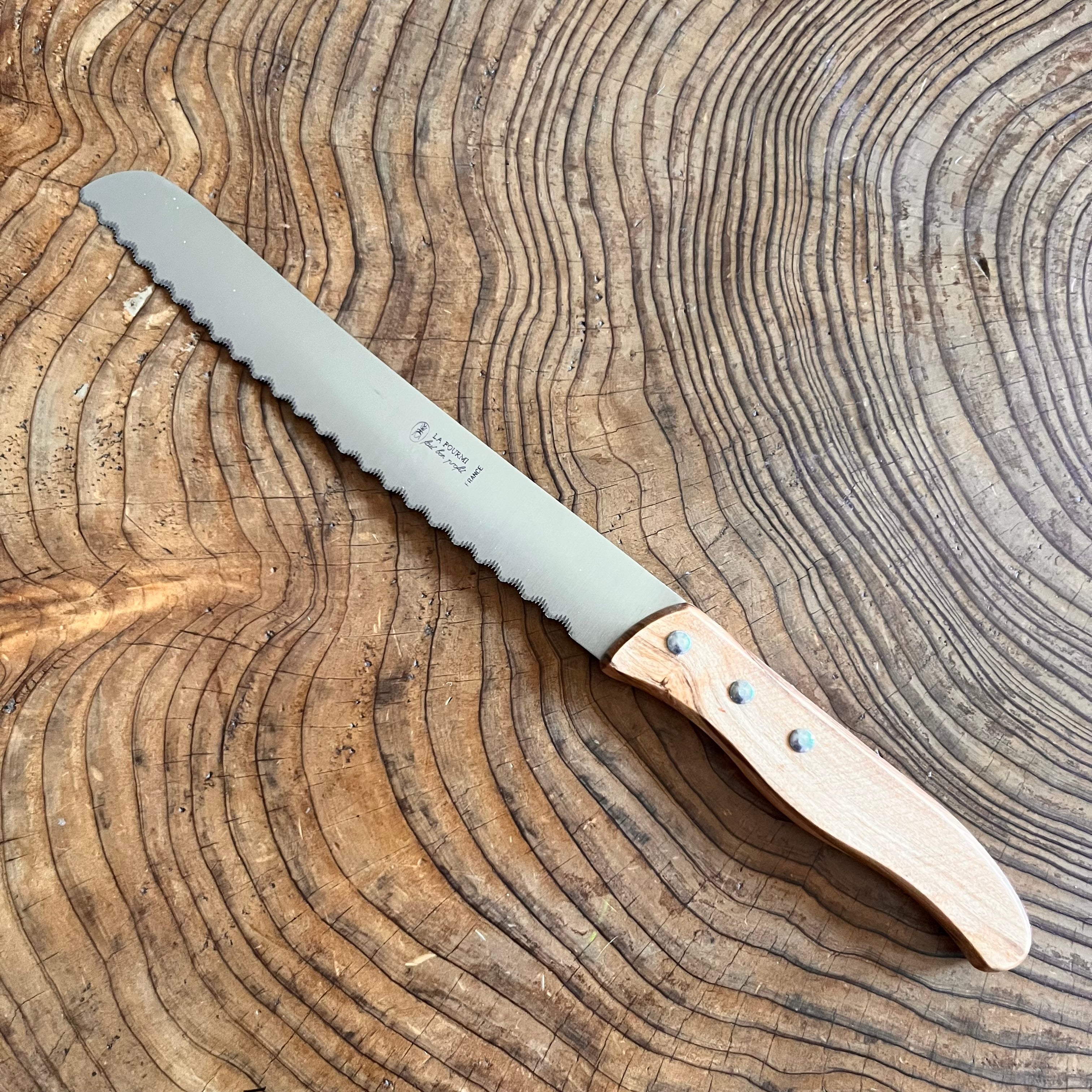 Bread Knife – Olive Wood Handle - 20 cm