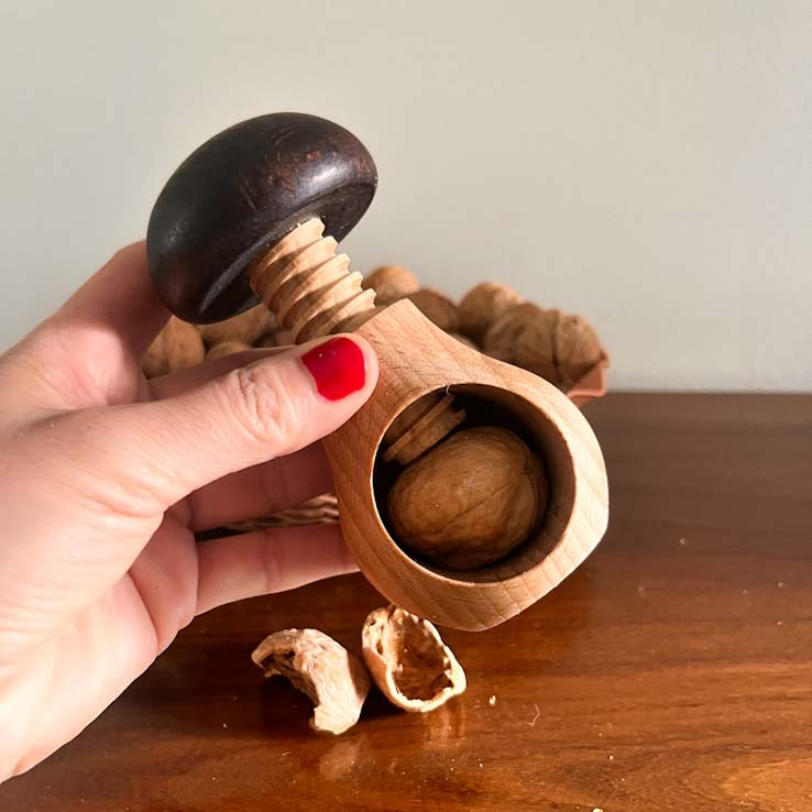 Mushroom Wooden Nutcracker