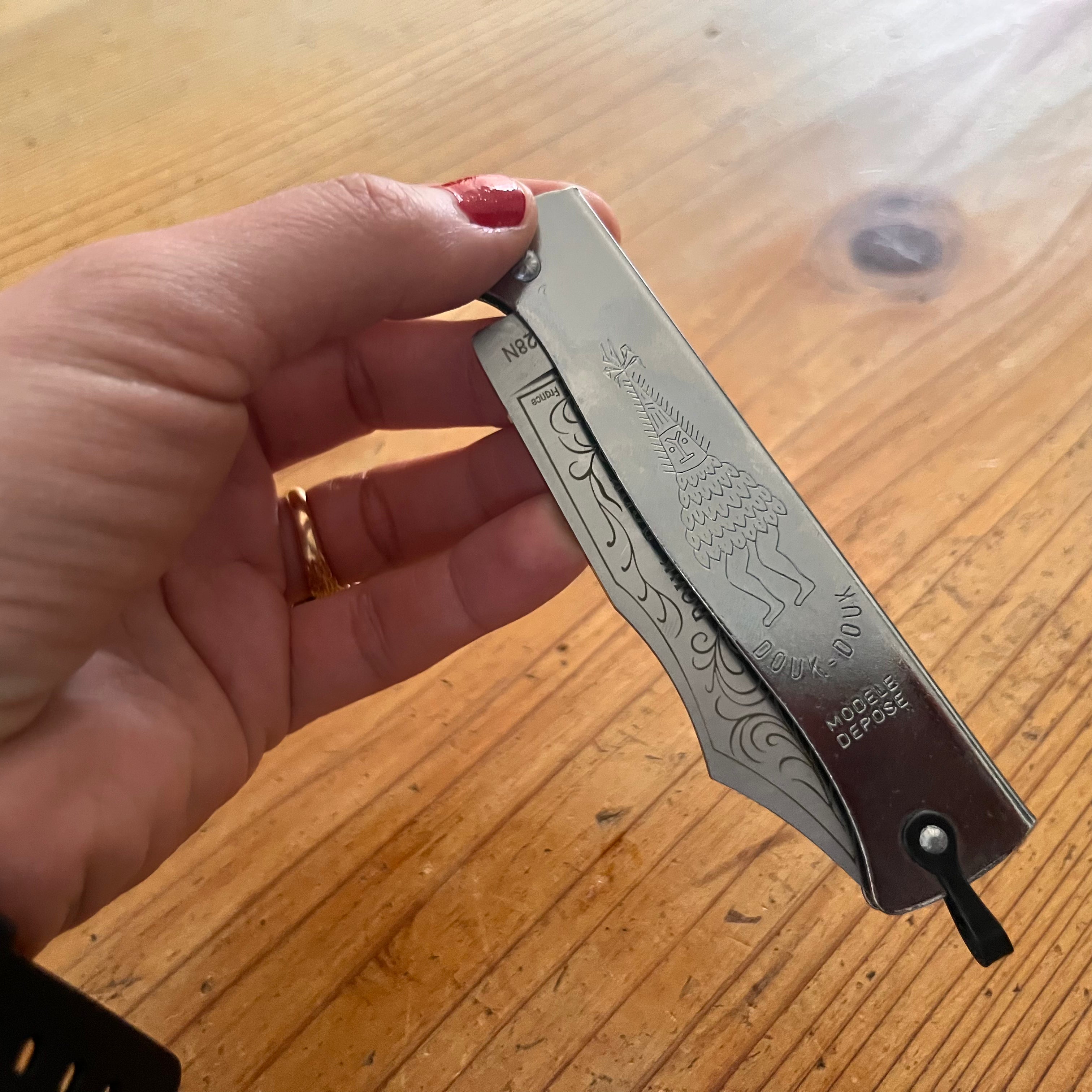 Douk-Douk Utility Pocket Knife 200mm, Stainless Steel Blade, Chromed Handle