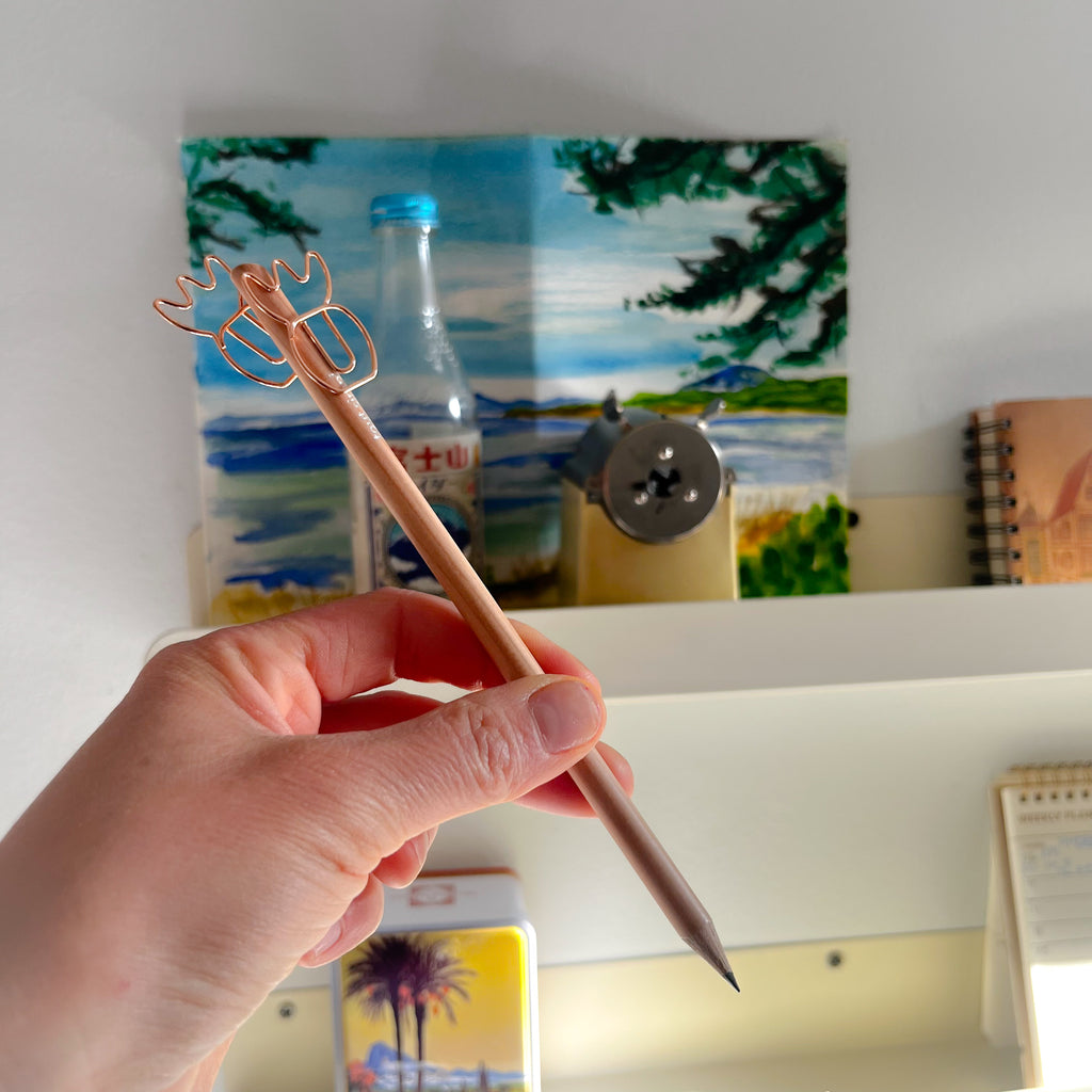 Magnetic Pencil, cedar wood Tout Simplement Made in France Clementine Boutique Toronto