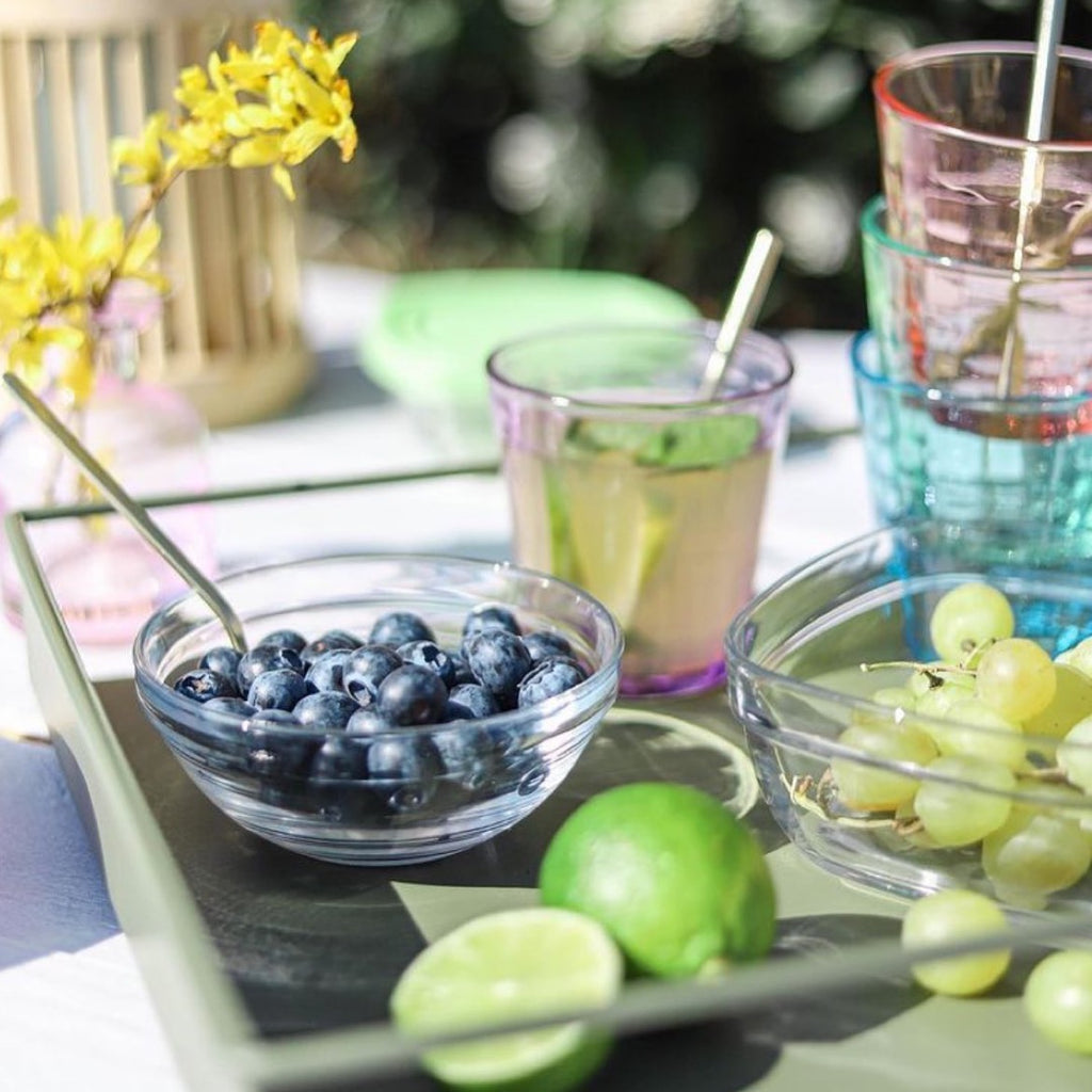 Lys Set of 9 Stackable Mixing Bowls – Tempered Glass, Made in France