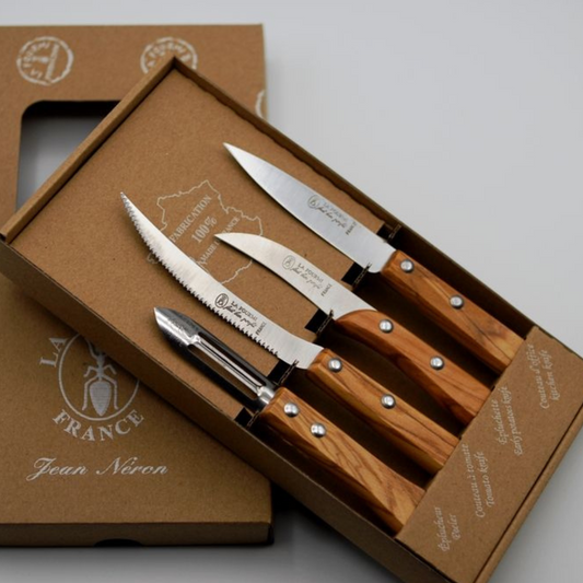 La Fourmi French Kitchen knives set in a box "coffret Cheftaine"