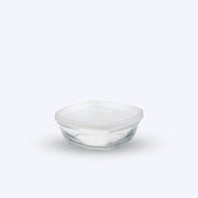 Lys Square Glass Bowl with Frosted Lid 28cl (0.3qt)