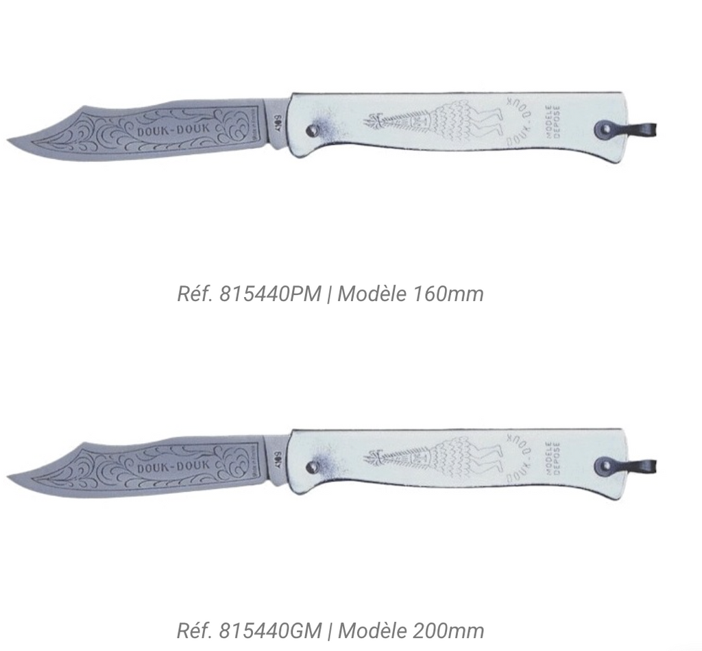 Douk-Douk Utility Pocket Knife 200mm, Stainless Steel Blade, Chromed Handle