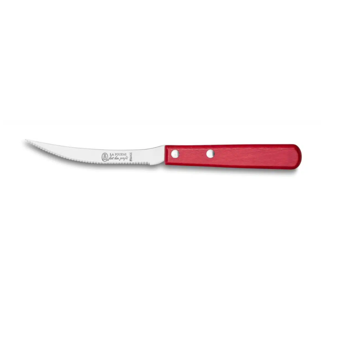 La Fourmi Canada Tomato knife red beechwood handle Made in France