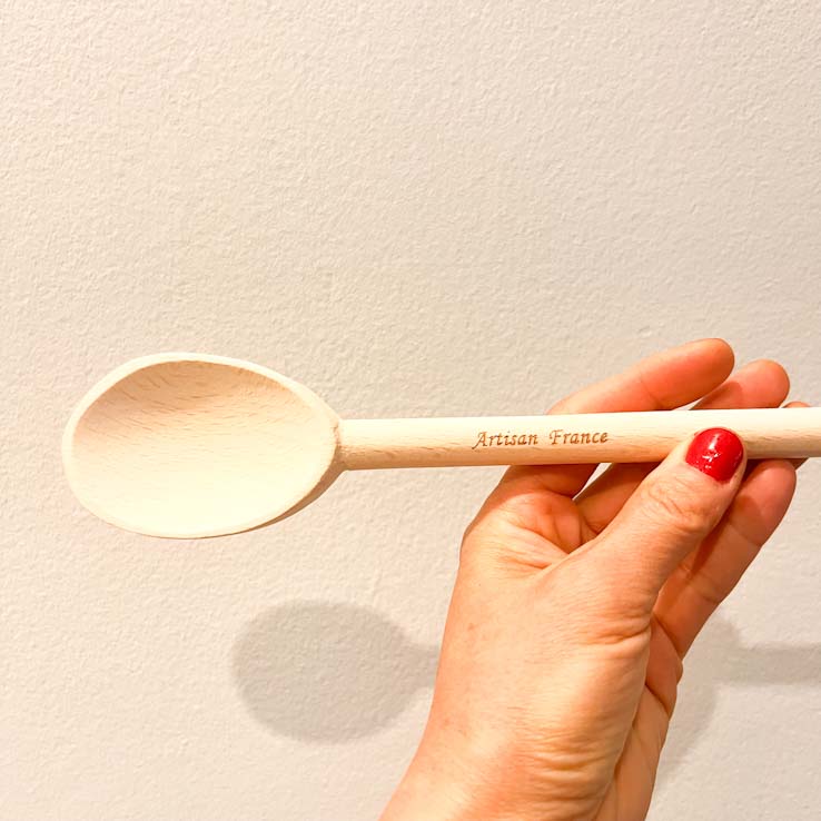 Cooking Spoon in Beechwood 30 cm Artisan France Clementine Boutique Toronto