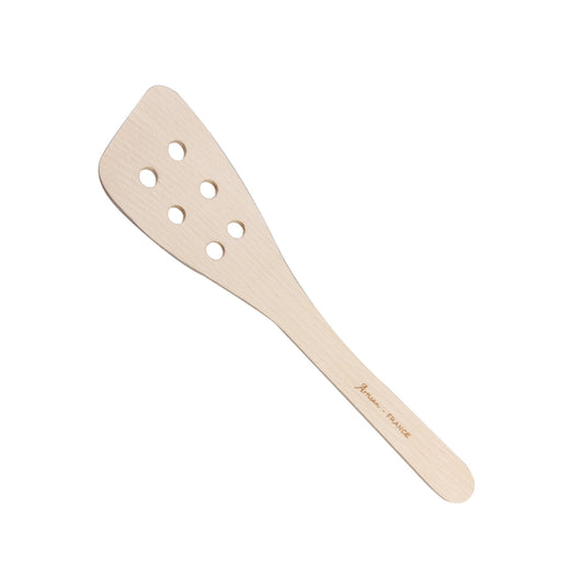 Beechwood Perforated Cooking Spatula Made in France Clementine Boutique