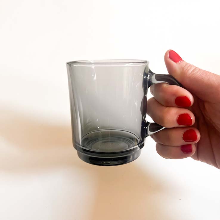 Duralex Canada Versailles Grey Mug 260ml Made in France Clementine Boutique