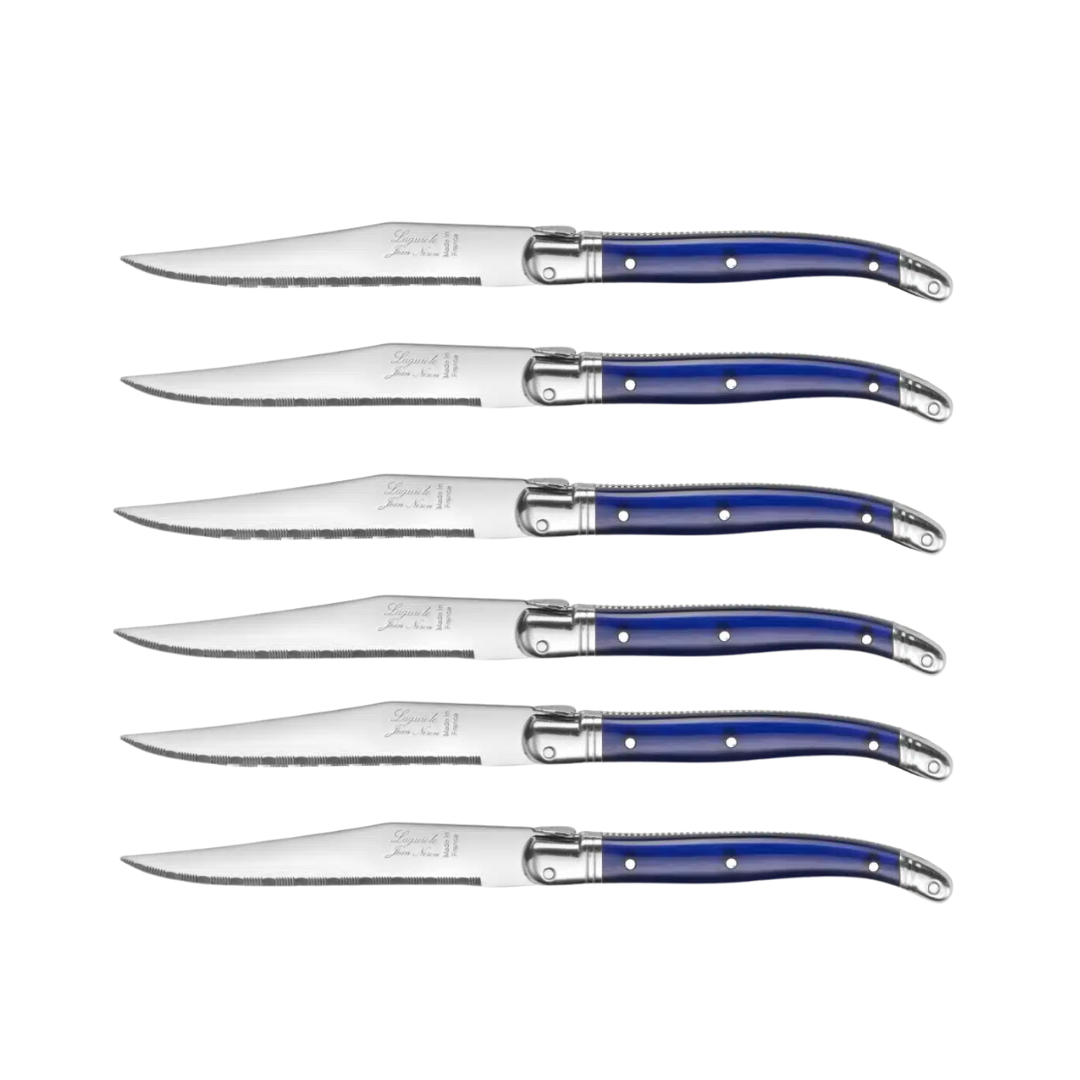 Laguiole ® Steak knife, Blue handle