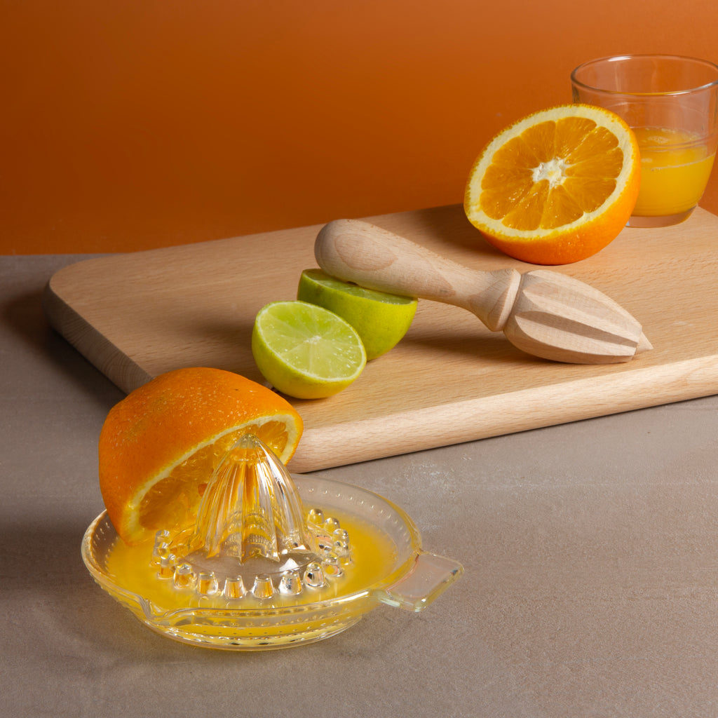 Citrus Press Juicer in Wood Made in France Clementine Boutique