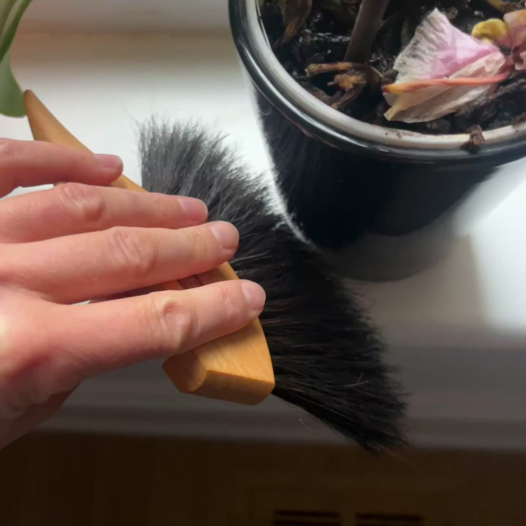 Hedgehog Table Brush – Beechwood Crumb Sweeper
