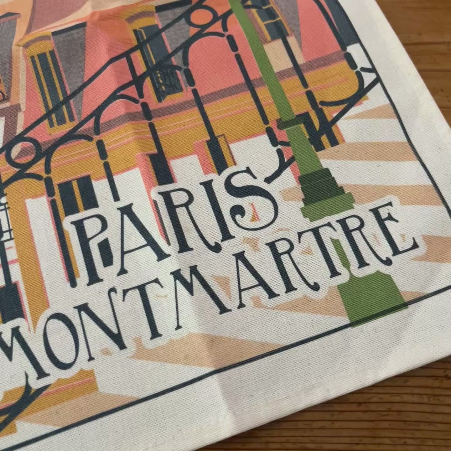 Montmartre Village Tea Towel